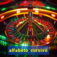 alfabeto cursivo para treinar caligrafia